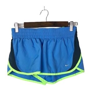 Nike Dri-Fit Stay Cool Blue & Green Running Shorts S